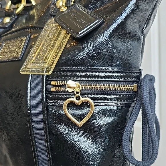 Coach NWOT Poppy Daisy Liquid Leather Tote Shoulder Bag - Picture 6 of 11